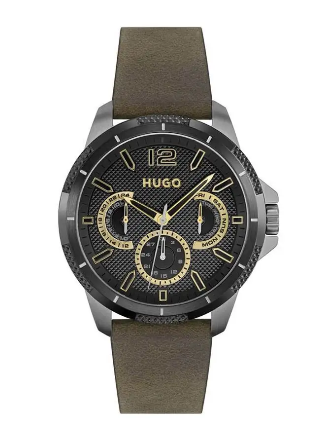 HUGO Leather Chronograph  Watch HB153.0283