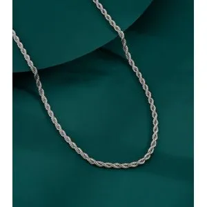 Stainless Steel Rope Chain Necklace - 2 Mm