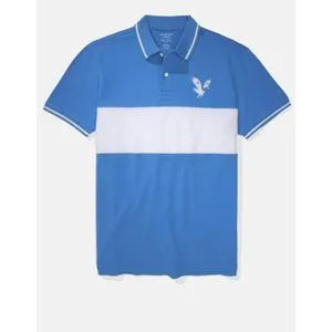 American Eagle Colorblock Pique Polo Shirt