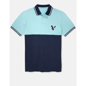 American Eagle Colorblock Pique Polo Shirt