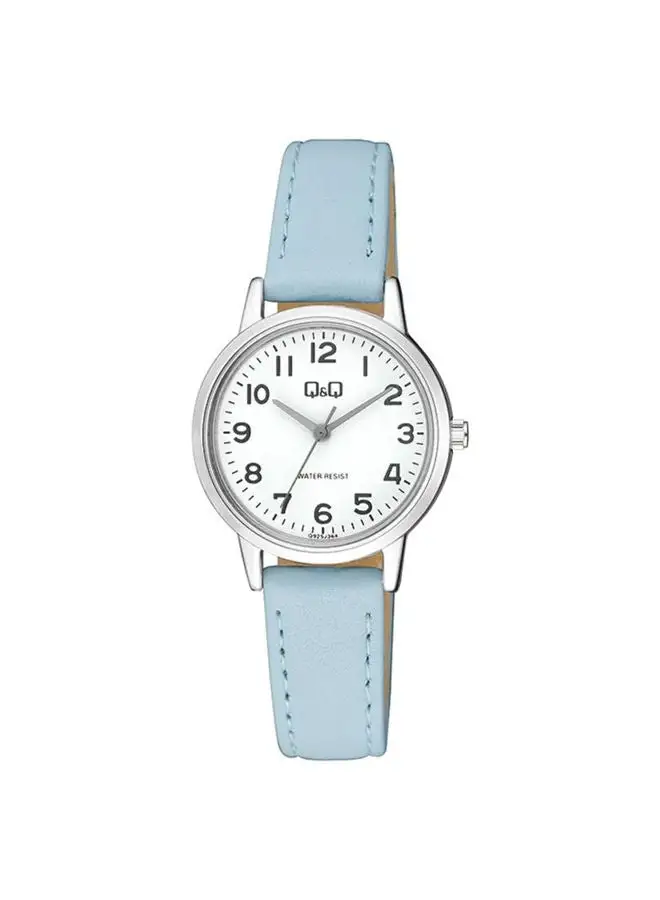 Q&Q Leather Analog Wrist Watch Q925J364Y