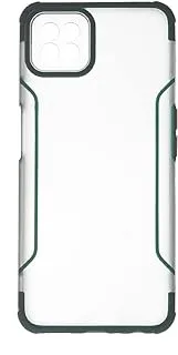 Generic Plastic Back Cover Protector With Strong Colorful Edges Compatible With Oppo A72 5G - Green Orange