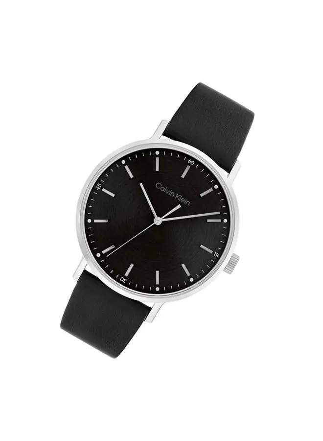 CALVIN KLEIN Leather Analog  Watch 25200050