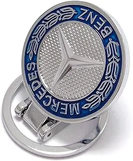 Key Chain of Mercedes-Benz From Metal, Nickel Plated Double Logo Intermediate Quality