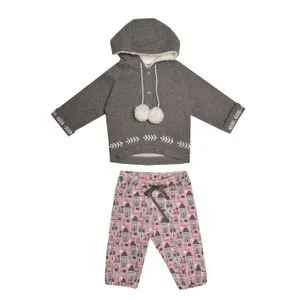 Junior Baby Girls Set ( Sweatshirt & Pants )