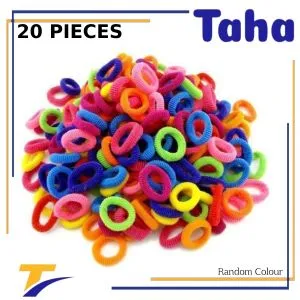 Taha Offer  Hair Ties For Girls  Small  20 Pieces Multicolour