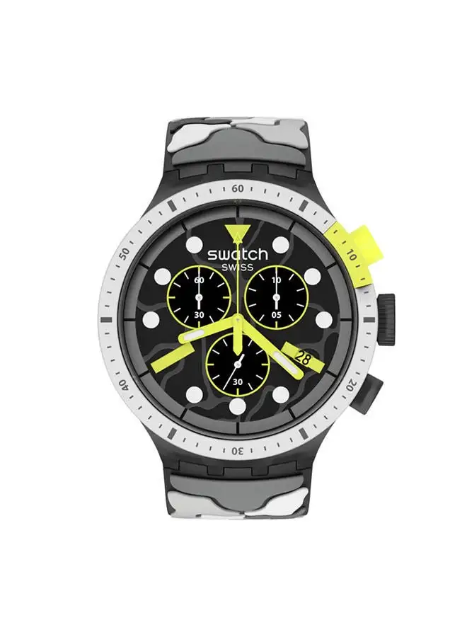 Swatch Silicone Chronograph  Watch SB02M400