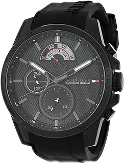 Tommy Casual Watch Rubber Strap - Black 1791352