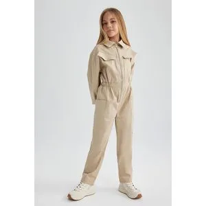 Defacto Girl Regular Fit Long Sleeve Jump Suit