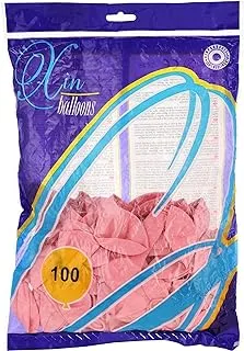 Yuefan Balloons Latex Balloon, Pink 100 Pieces, Multi size, 12MN