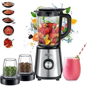 Kenwood Blm45.720SS Blender 1000W Power 1.5L With Grinder Mill, Chopper Mill, Ice Crush Function