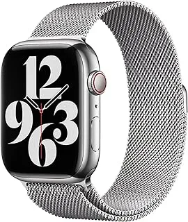 Tech-MD Straps Compatible with Apple Watch Strap 38mm 40mm 41mm Metal Stainless Steel Mesh Loop Replacement Band Compatible with iWatch Series 7 6 5 4 3 2 1 SE