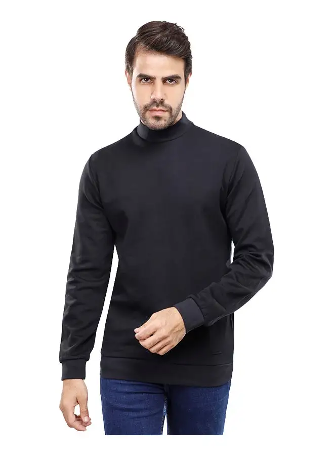 Coup Coup Regular Fit Basic SweatShirt For Men Color Black