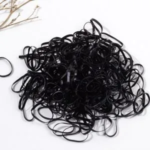 100 Small Rubber Elastic Disposable Hair Ties