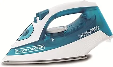 Black+Decker X1575-B5 Steam Iron with Nonstick Soleplate, 1600 W - 2 Years Official Warranty