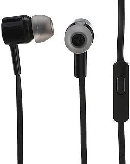 Yookie YK03 Plastic Wired Earphone With Modern Design And Microphone - Black Headphones Headset