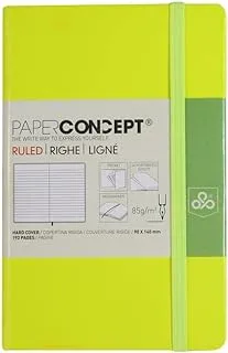 OPP PAPER CONCEPT 14 x 9 cm Soft Cover Executive Notebook - Fluo Colors - Yellow