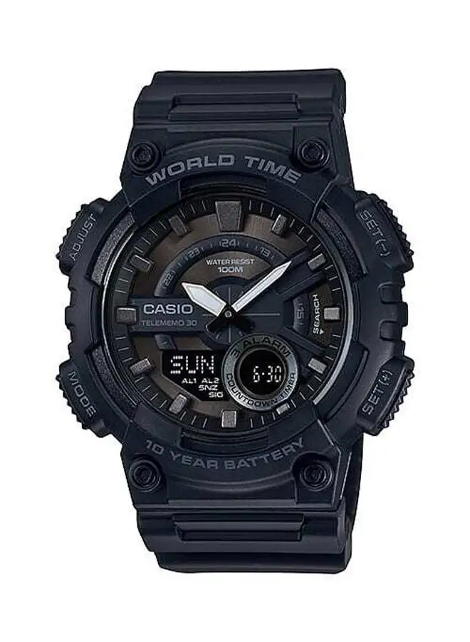 CASIO Rubber Analog Watch AEQ-100W-1BVDF