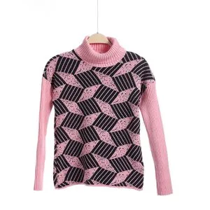 Caesar Girls Wool Pullover With Mutlicolour Design