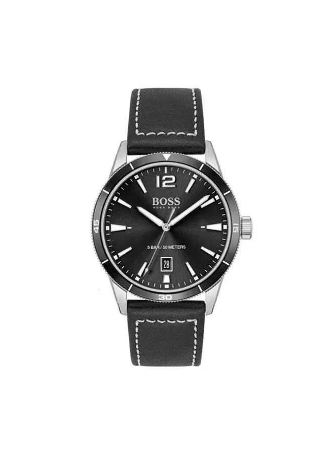 HUGO BOSS Leather Analog  Watch HB151.3898