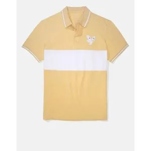 American Eagle Colorblock Pique Polo Shirt