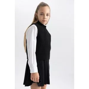 Defacto Girl Tricot Regular Fit C Neck Sweater