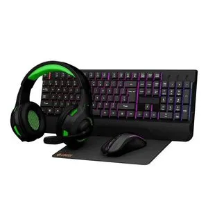 Porodo PDX213-BK - Gaming Set 4 in 1(Keyboard, Mousepad, Mouse, Headphone) – Black