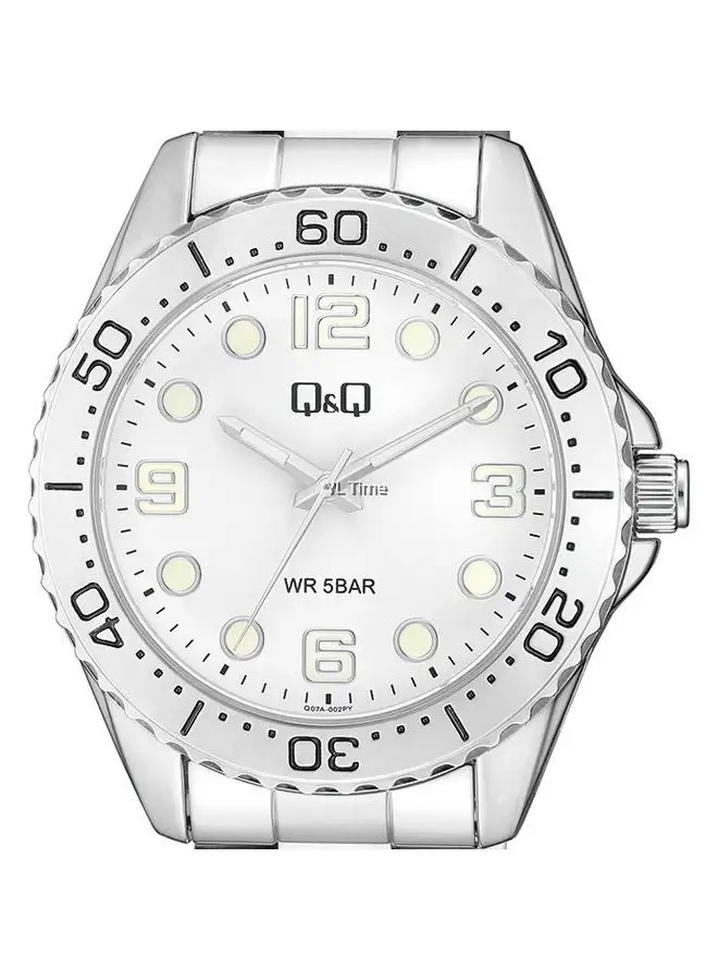 Q&Q Stainless Steel Analog Wrist Watch Q07A-002PY