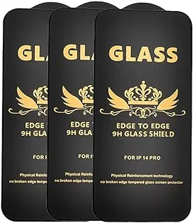 G-Power 9H Tempered Glass Screen Protector Premium With Anti Scratch Layer And High Transparency For Iphone 14 Pro Set Of 3 Pack 6.1