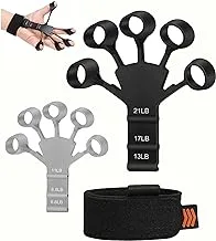 2 PCS Grip Strength Trainer, Hand Grip Strengthener - Adjustable Finger Exerciser and Finger Stretcher - Grip Strength Trainer for Hand Therapy, Rock Climbing - Relieve Pain for Arthritis