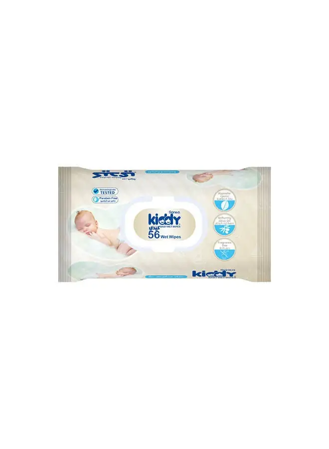 Kiddy 56 Wipes For Sensitive Skin