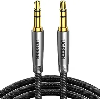 UGREEN 3.5mm Audio Cable Aux Cable Braided Male to Male Stereo Auxiliary Aux Jack Compatible for iPhone, iPad, Samsung Smartphones, Tablets Car Home Stereos, Beats Bose Sony Headphones Speaker- (2M)