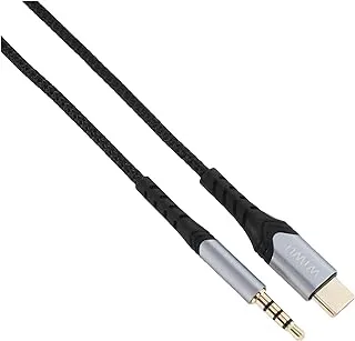 Wiwu 3.5mm audio stereo cable to type-c 1.5m, black, USB