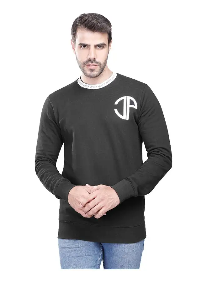 Coup Coup Regular Fit Printed SweatShirt For Men Color Black