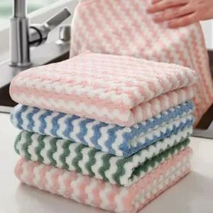 Super Absorbent Kitchen Towel 3pcs - Color May Vary