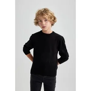 Defacto Boy Tricot Regular Fit Crew Neck Long Sleeve Pullover