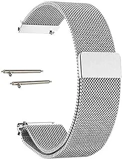 Self choice Smart Watch Strap for Samsung Gear S3 Frontier, Galaxy Watch 46mm & Classic Smart Watches, Stainless Steel, silver, 22mm, Stainless Steel