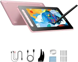 XP-PEN Artist10_2nd 10 inch Drawing Pen Display Graphics Monitor Full-Laminated Technology Drawing Monitor with Tilt Function,X3 Smart Battery-free stylus,Full-featured USB-C Connection (Pink)