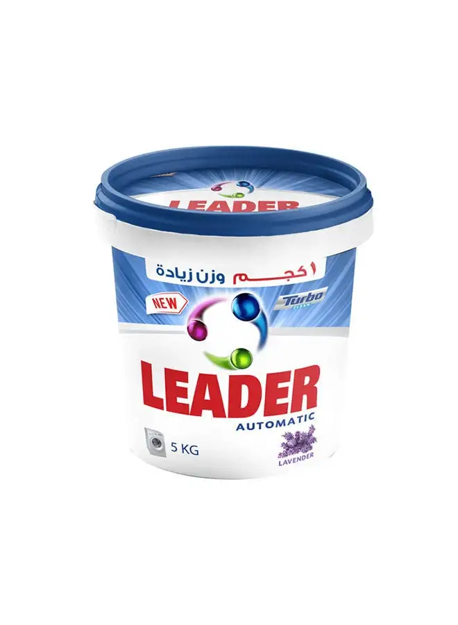 Leader Automatic Powder Detergent Lavender 5KG - Bucket