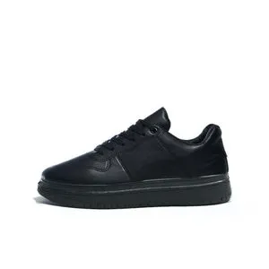 Desert Big Size Basic Lace-up Flat Sneakers For Men - Core Black