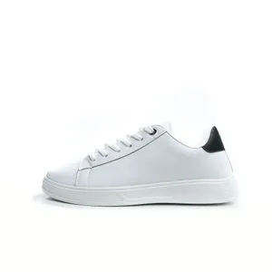 Desert Basic Fashion Leather Flat Sneakers For Men - White