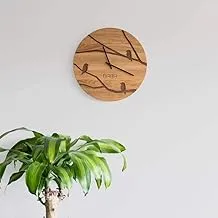 Birds Wood Wall Clock 60 cm