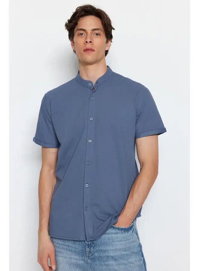 trendyol Man Shirt Indigo