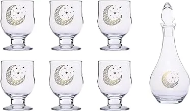 Pasabahce Palio Tumblers Glass For Home Uses, Restaurants & Hotels, Set Of 8 Pcs. - Gold