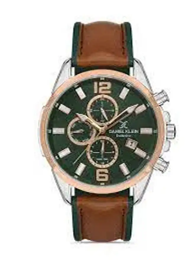 DANIEL KLEIN Leather Analog Watch DK.1.13277-4