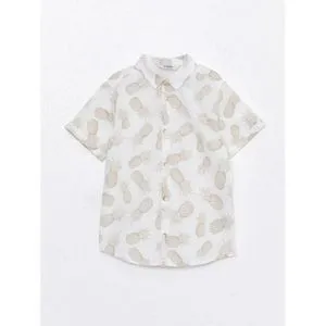 LC Waikiki Patterned Short Sleeve Boy Shirt