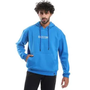 AlNasser Printed Long Sleeves Blue Hoodie