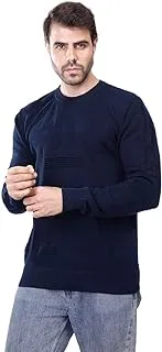 COUP Regular Fit Jacquard Pullover For Men Color Navy Size L