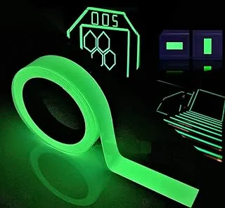 Fresh Fluorescent Tape Phosphor Tape Luminous Tape Luminescent Tape Warning Tape Waterproof Luminous Tape 20 mm 300cm, Glow in The Dark, Stairs, Walls, Exit Sign