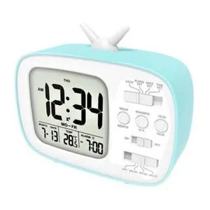 Alarm Clock With Digital Display, With Calendar And Indoor Temperature